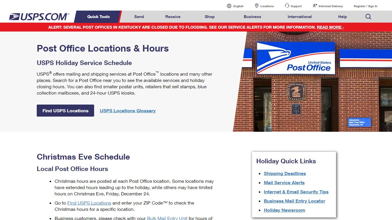 2021 USPS Post Office Holiday Closings & Hours | USPS