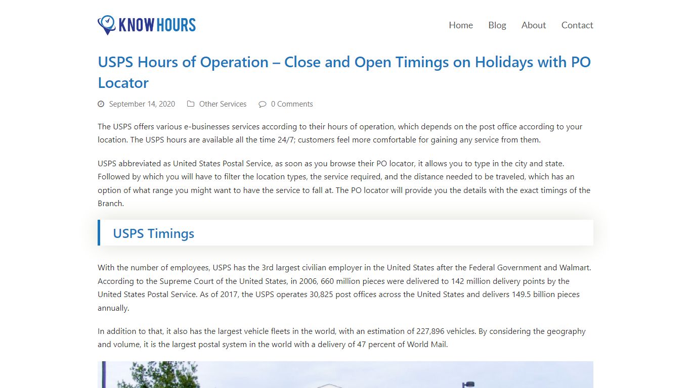 USPS Hours - Holidays, Delivery Timings of US Postal Service